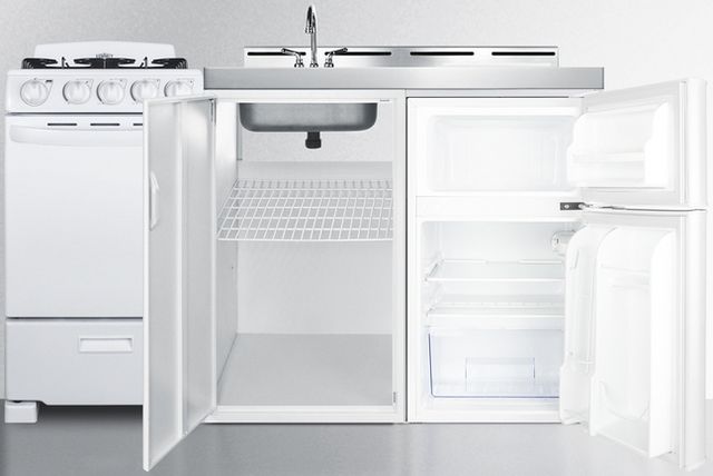 Summit® 60" White All-In-One Kitchenette-2