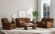 Flexsteel® Alister Sedona Brown Power Gliding Sofa-4