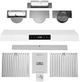Hauslane 30" Matte Black Under Cabinet Range Hood -1
