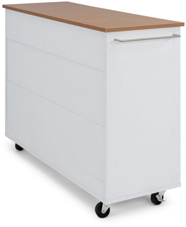 homestyles® Storage Plus Off-White Kitchen Cart-3