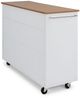 homestyles® Storage Plus Off-White Kitchen Cart-3