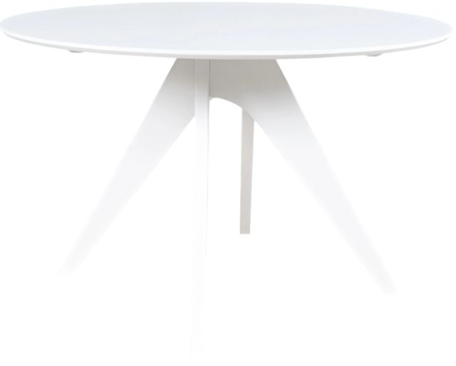 Jofran Inc. Axis White Round Dining Table-1
