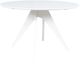 Jofran Inc. Axis White Round Dining Table-1
