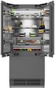 ZLINE Autograph Edition 36" 19.6 Cu. Ft. Panel Ready Built In French Door Refrigerator with Polished Gold Accents-3