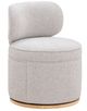 TOV Furniture Amaya Gray Swivel Desk Chair-0