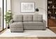 Monarch Specialties Inc. Lumos-08 Brown Sleeper Sofa Storage Lounger and Reversible Chaise-1