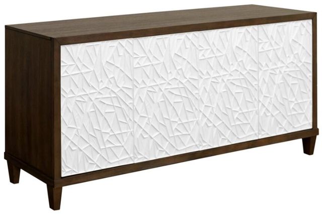 Martin Furniture Komodo Dark Brown/White 80" TV Stand-0