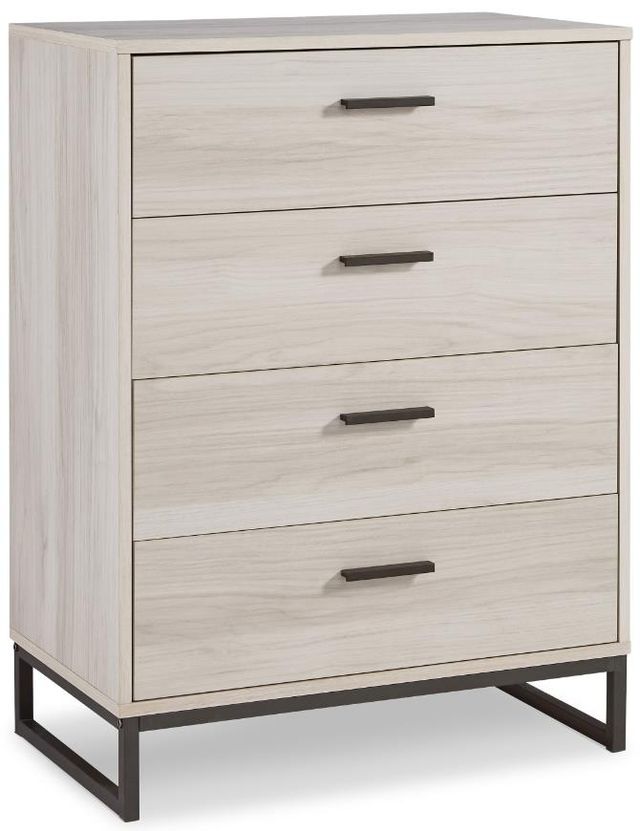 Signature Design by Ashley® Socalle 5-Piece Natural Full Youth Panel Headboard Bed Set-3