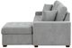 Homelegance® Waitsfield 2-Piece Gray Right-Arm Facing Sleeper Sectional with Hidden Storage-4