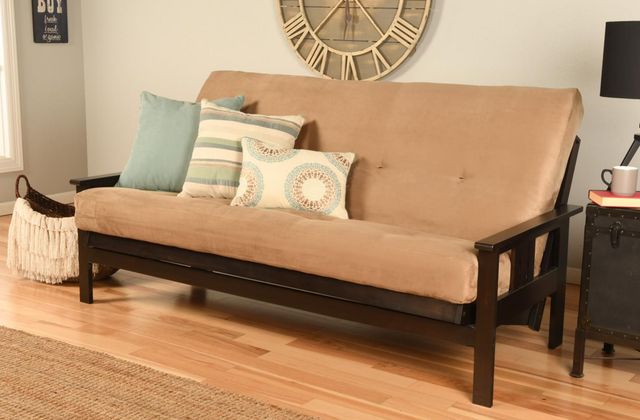 Kodiak Furniture Suede Peat 8" Coil Hinged Innerspring Full Futon Mattress -2