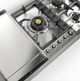 Ilve Nostalgie II 36” Stainless Steel Liquid Propane Cooktop with 5 Black Brass Burners and Griddle-3