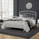 HH2 Home Julien White Queen Metal Rod Bed-2