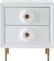 TOV Furniture Bovey White Lacquer Side Table-0