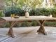 Signature Design by Ashley® Laguna Heights Beige Aluminum Outdoor Dining Table-1