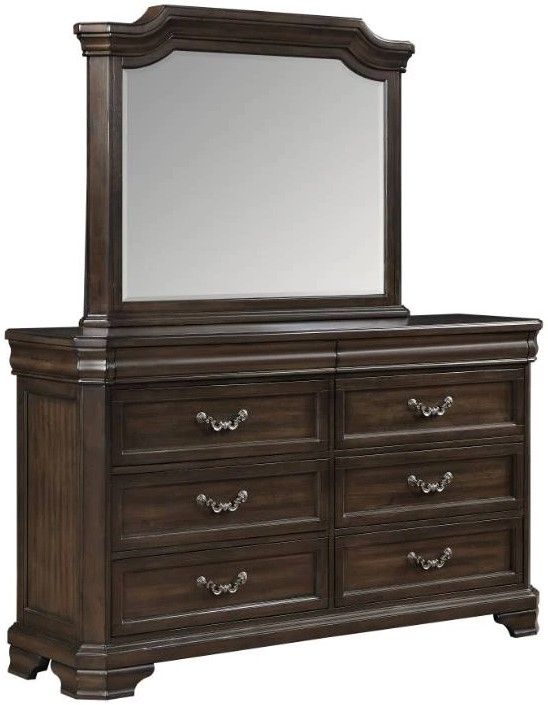 New Classic® Home Furnishings Lyndhurst 4-Piece Walnut King Panel Bedroom Set-3