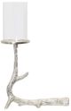 StyleCraft Silver/White Large Horn Candle Holder -0