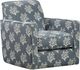 Fusion Furniture Wowza Coral Sands Navy Swivel Glider Chair-0