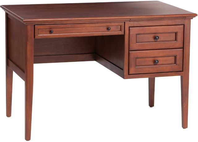 Whittier Wood® Furniture McKenzie Glazed Antique Cherry 3-Drawer Desk-0