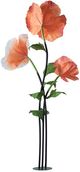 A & B Home Red Oversized Freestanding Silk Poppy Sculpture-2