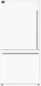 FORNO® Milano 62 in. 34.4 Cu. Ft. White Bottom Freezer Refrigerator-5