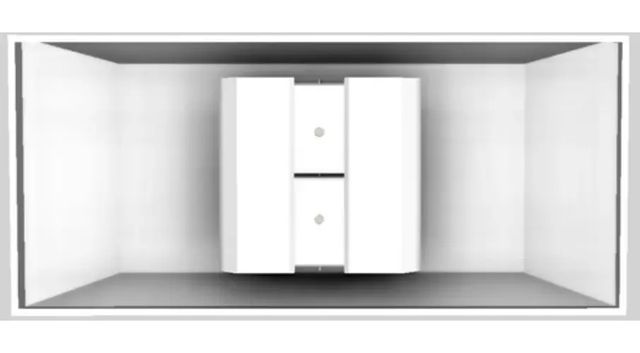 Vent-A-Hood® 66" White Euro-Style Island Range Hood-3