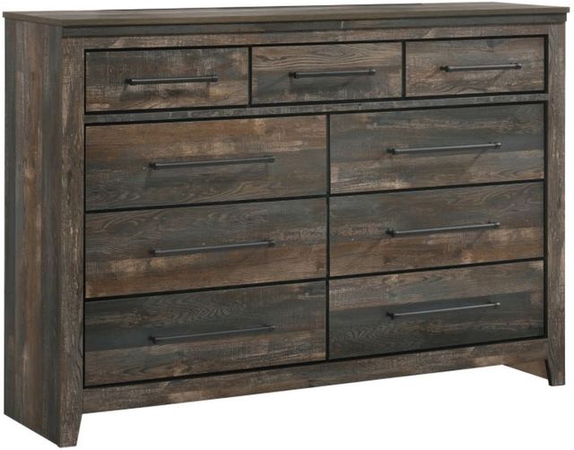 Coaster® Ridgedale 4-Piece Latte/Weathered Dark Brown King Bedroom Set-4