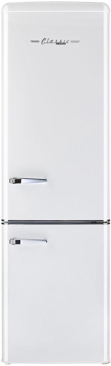 Unique® Appliances Classic Retro 8.7 Cu. Ft. Marshmallow White Counter Depth Bottom Freezer Refrigerator-0