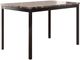 Homelegance® Tempe Hued Brown Marble Dining Table with Black Metal Legs-0