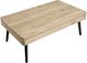 Magnussen Home® Fletcher Driftwood Lift Top Storage Cocktail Table with Black Base-4