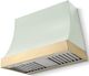 La Cornue CornuFé Marquee 36" Tapestry Range Hood with Polished Brass Trim-0