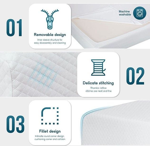 Furniture of America® Artemisia 6" Memory Foam Plush Tight Top Queen Mattress-3
