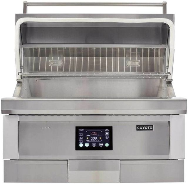 Coyote® 36" Stainless Steel Built In Wood Pellet Grill-0