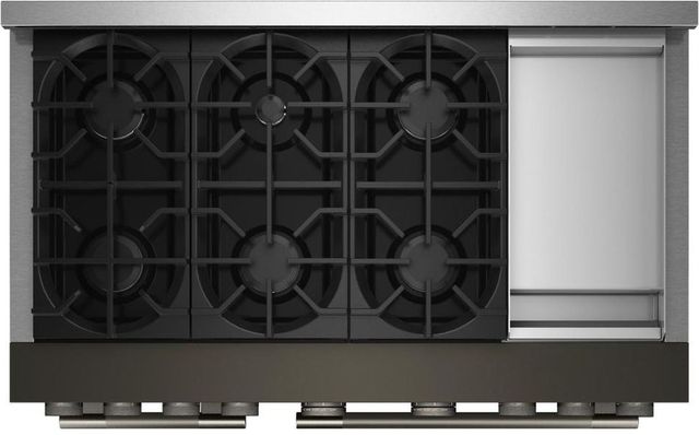 KitchenAid® 48" Black Ore 6 Burner Freestanding Pro Style Gas Range with Griddle-3