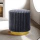 Furniture of America® Yolanda Dark Gray Stool-1