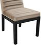 Meridian Furniture Evelyn Taupe/Black Velvet Upholstered Side Chair-4