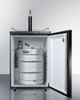 Summit® 5.6 Cu. Ft. Black Beer Cooler/Kegerator-2