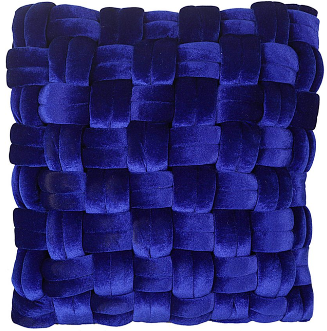 Moe's Home Collection PJ Royal Blue Velvet Pillow-0