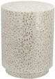 A & B Home White Stool-0