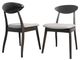 Furniture of America® Sargans 2-Piece Black Wenge Side Chair-0