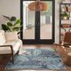 Nourison Home™ Garden Oasis Navy 5'x7' Style 1 Area Rug-1