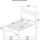 Coaster® Hendricks 5-Piece Light Oak Queen Panel Bedroom Set-2