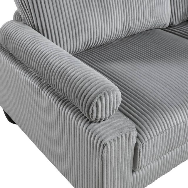Homelegance® Traverse 5-Piece Gray Modular Sectional with Reversible Chaise and Ottoman-3