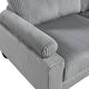 Homelegance® Traverse 5-Piece Gray Modular Sectional with Reversible Chaise and Ottoman-3