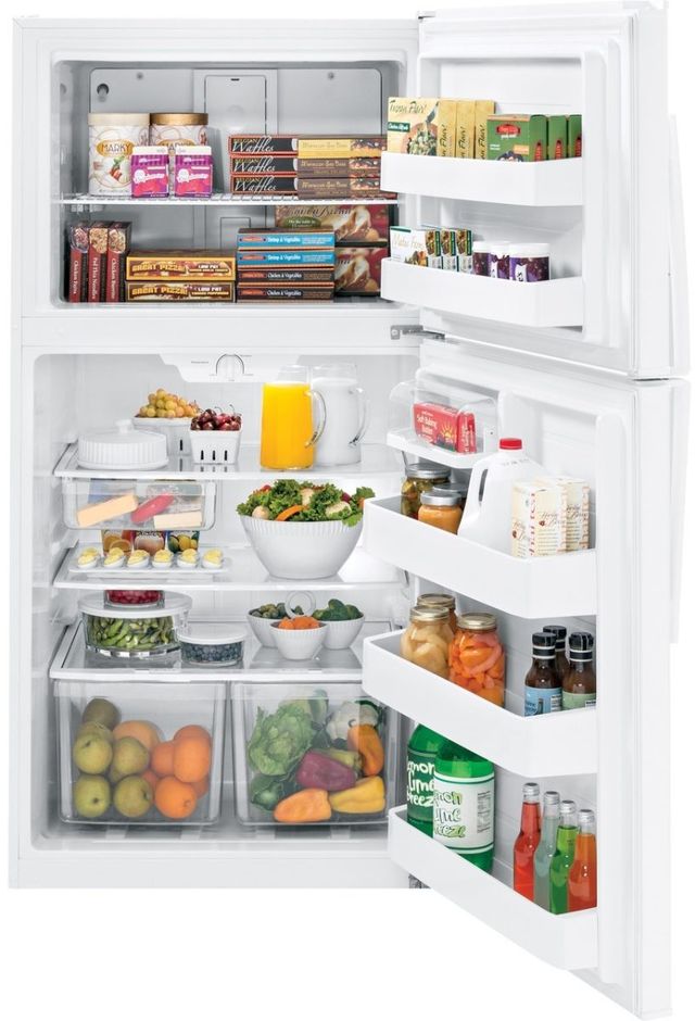 GE® 33 in. 21.1 Cu. Ft. White Top Freezer Refrigerator-1