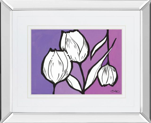Classy Art Flowers in Unity by Tony Campbell Mirror Framed Wall Art-0