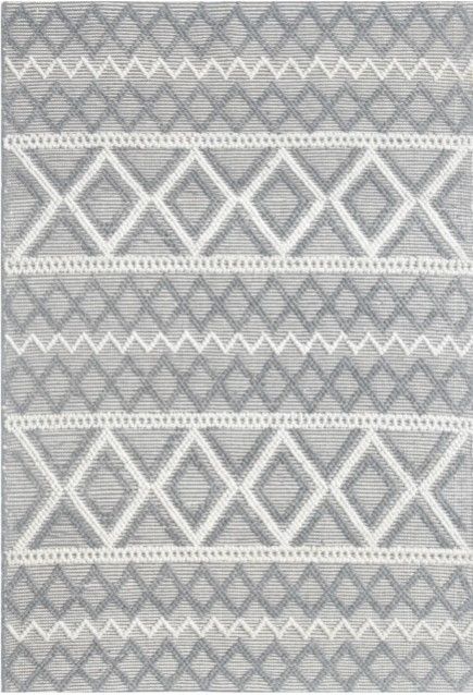 KAS Rugs Chloe Grey Ivory 5'x7' Area Rug-0