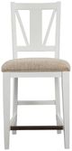 Magnussen Home® Heron Cove Baja Fog/Chalk White Counter Chair-3