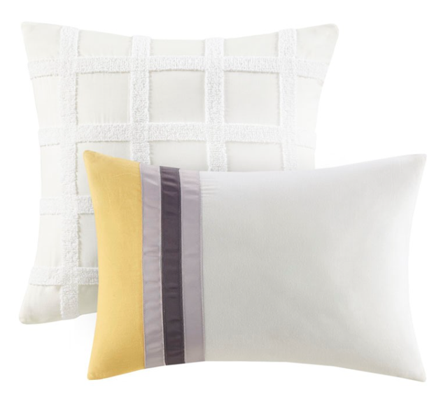 Olliix by Urban Habitat Auden 5 Piece Yellow King/California King Cotton Jacquard Comforter Set-1
