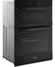 Whirlpool® 27" Black Oven/Microwave Combo Electric Wall Oven-1