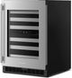 Kitchenaid® 24" Stainless Steel Undercounter Wine Cooler with Full-Extension Metal-Front Racks-2